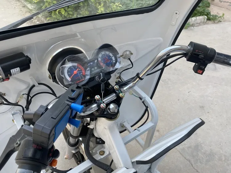 handlebar of the electric ice cream tricycle handlebar of the electric ice cream tricycle